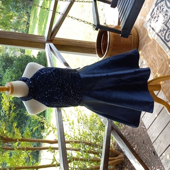 Sequin Hearts 💕 13 blue prom dress 👗 nwt - Picture 1 of 5